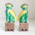 Ceramic 1940's Famille Verte Style Ceramic Foo Dog Figurine Pair For Sale - Image 7 of 10