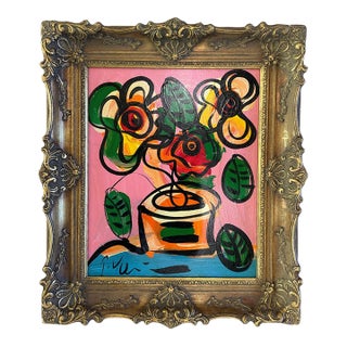 Peter Keil Original Painting Framed For Sale