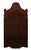 Mid-century Georgian-style carved mahogany wall mirror, circa 1950s. This substantial 48-inch mirror features an ornately...