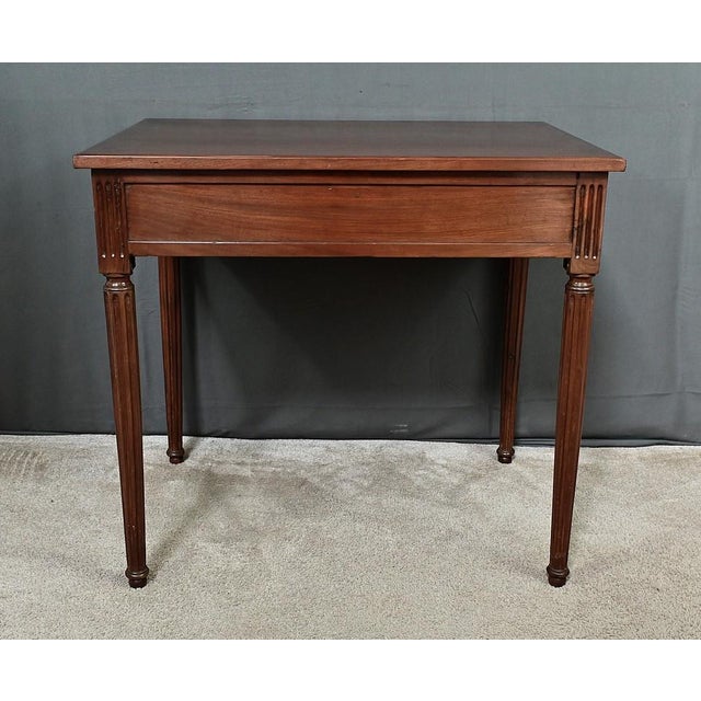 Wood Louis XVI Mahogany Cabaret Table, Late 18th Century For Sale - Image 7 of 13