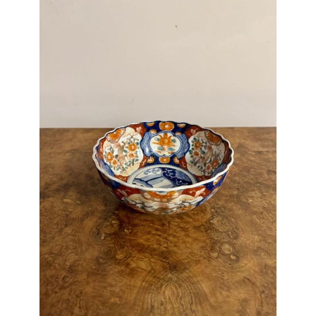 1900 - 1909 Antique Japanese Imari Bowl, 1900 For Sale - Image 5 of 8