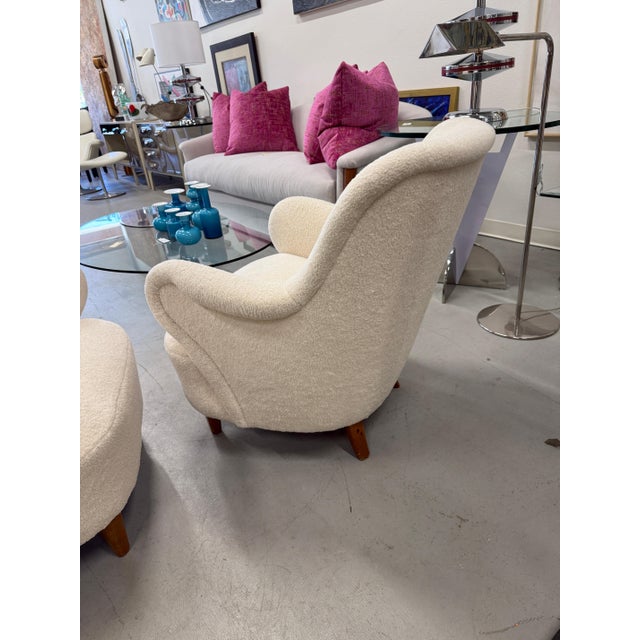 Pair of Berg Swedish Club Chairs Circa 1945 Attributed to Gustav Axel For Sale - Image 17 of 18