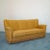 3 seater sofa and 2 armchairs. Patented by Isa famous company. Structure wood, brass feet and fabric mustard color. The...