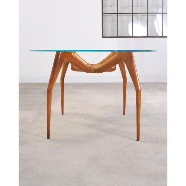 Ico Parisi Style Italian Walnut Spider Leg Dining Table For Sale In Sacramento - Image 6 of 18