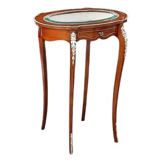 Late 19th Century French Mahogany Bijouterie Table, 1890s For Sale