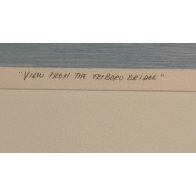 Paper Late 20th Century "View From The Triboro Bridge" AP By Richard Chiriani For Sale - Image 7 of 8