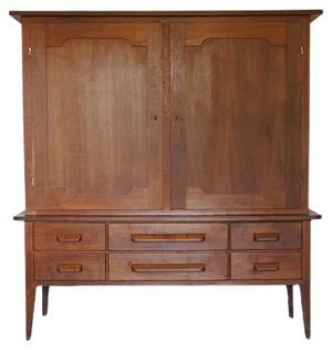 French Oak Veneer Buffet by René Gabriel, 1940s