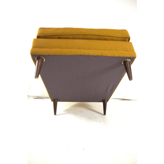 Mustard 1960s Kroehler Mid Century Low Back Arm Chair For Sale - Image 8 of 15