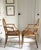 1980s Vintage English Faux Bamboo Oval Back Armchairs in the Manner of Tom Parr for Colefax & Fowler For Sale - Image 5 of 17