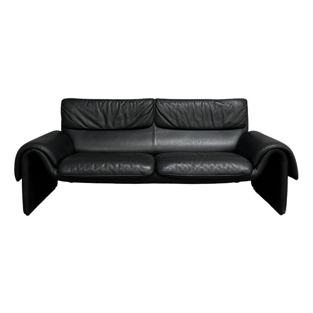 Vintage DS2011 Sofa in Black Leather from de Sede, 1990s For Sale