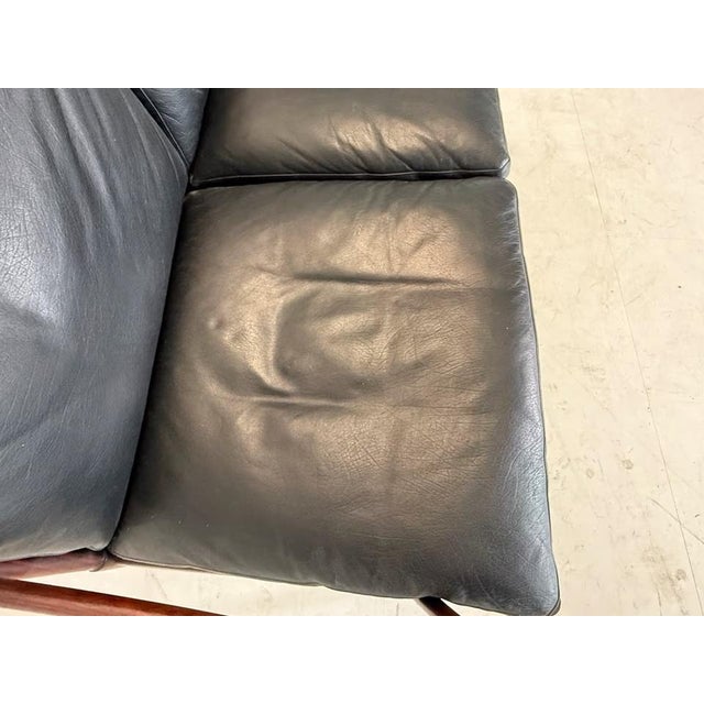 Animal Skin Colonial Leather Sofa by Ole Wanscher for Poul Jeppesens Møbelfabrik For Sale - Image 7 of 15