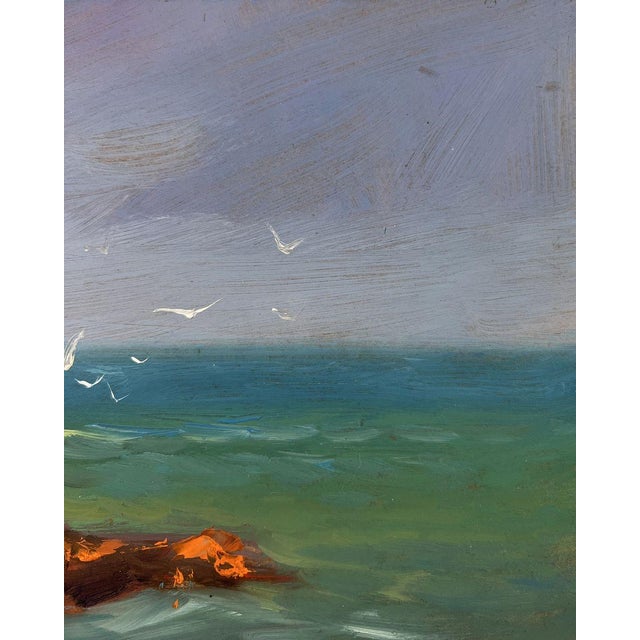 Oil Painting Seashore With a Boat Yuriy Suprunchuk For Sale - Image 4 of 10