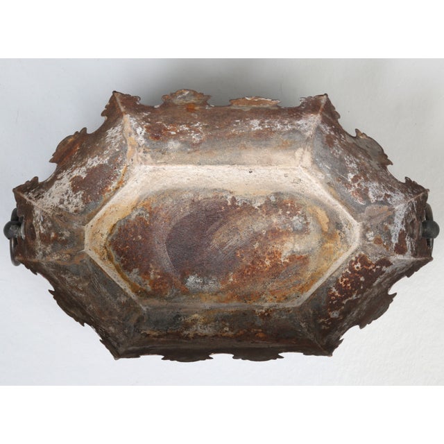Antique French Tole Painted Jardinière or Planter, Circa 1800s For Sale - Image 11 of 12