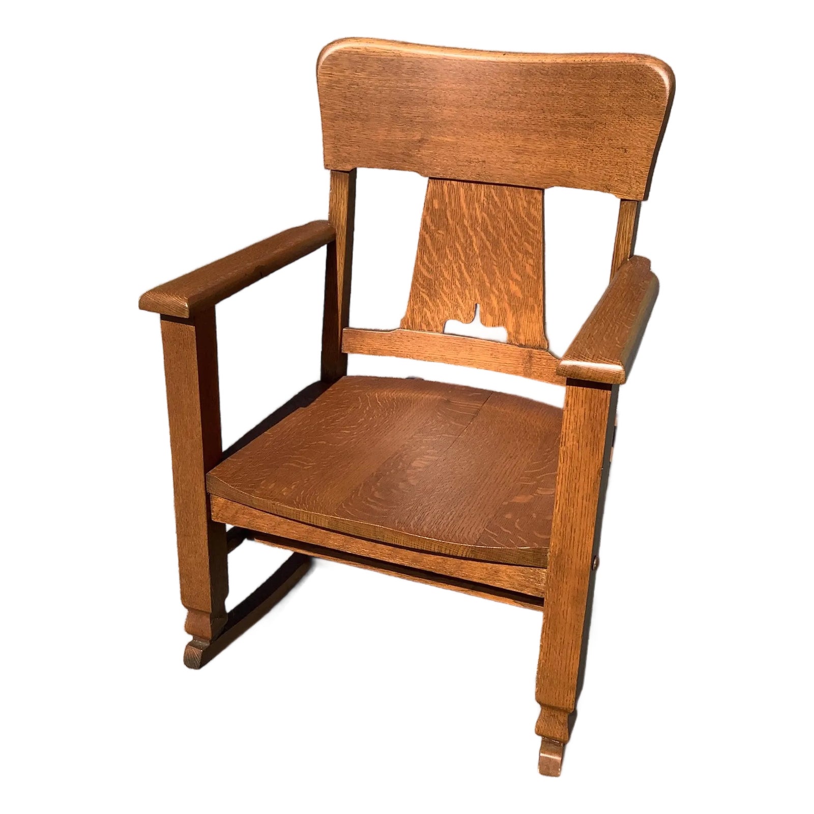 Antique Mission Oak Rocker | Chairish