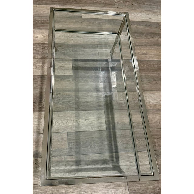 Modern Pottery Barn Glass Coffee Table For Sale - Image 3 of 5