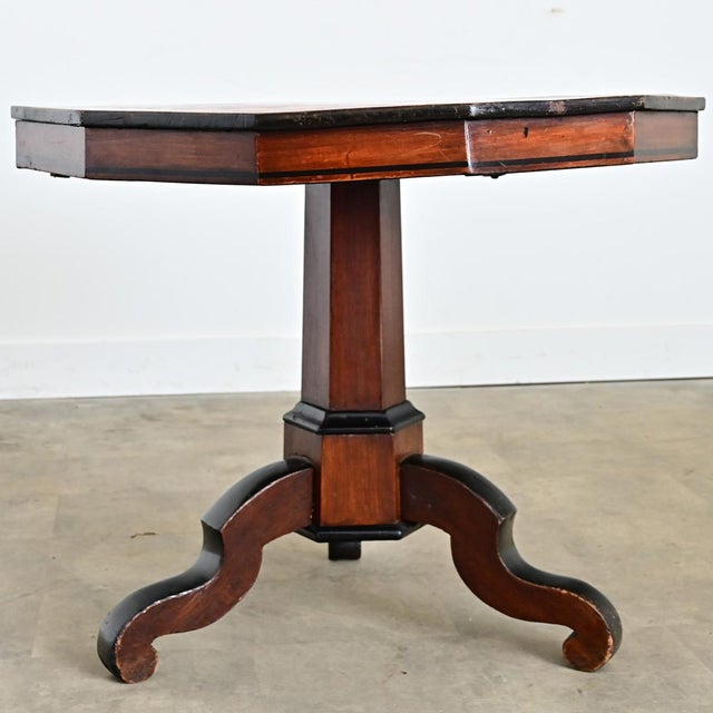 Italian Italian 19th Century Marquetry Inlay Pedestal Table For Sale - Image 3 of 15