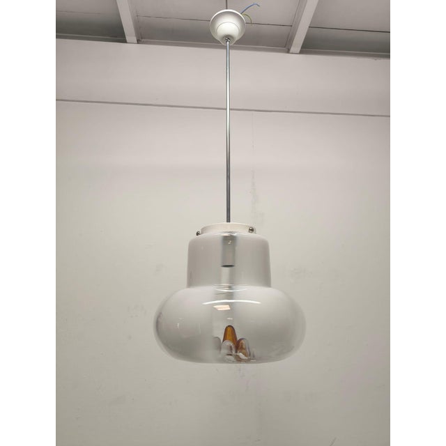 Glass Suspension Light from AV Mazzega, 1970s For Sale - Image 13 of 13