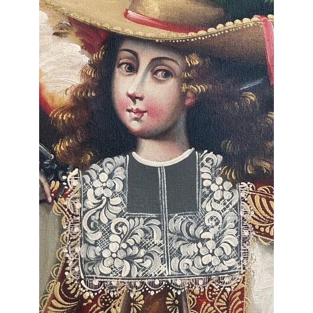 Vintage Cuzco Oil Painting For Sale - Image 4 of 5