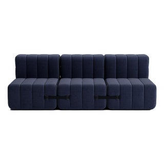 Curt Modular Set - Flexible 3-Seater - Dama - 0048 (Dark Blue) by Ambivalenz, Set of 6 For Sale