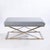 Mid-Century Chrome X-Base Bench For Sale - Image 9 of 15