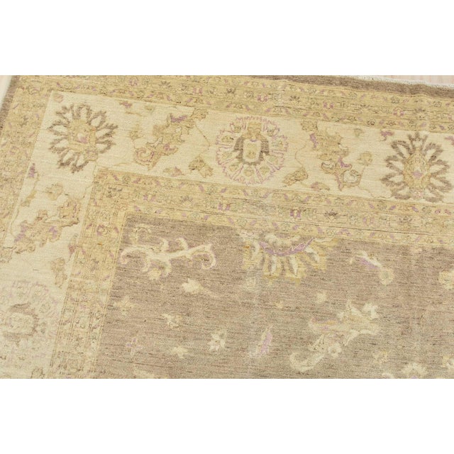 Ziegler Rug 10' X 14'2'' Brown Wool Traditional Hand-Knotted Oriental Carpet For Sale In Philadelphia - Image 6 of 12