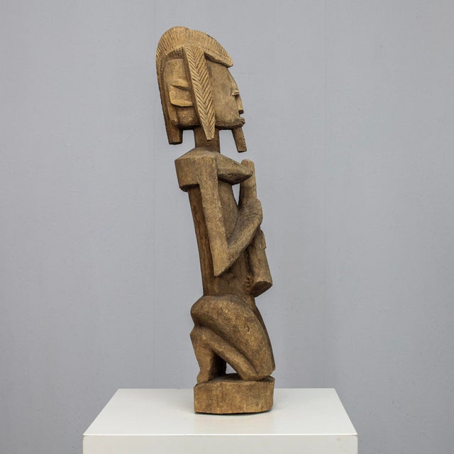 African Artist, Dogon Female Sculpture, 1970s, Wood For Sale - Image 4 of 10