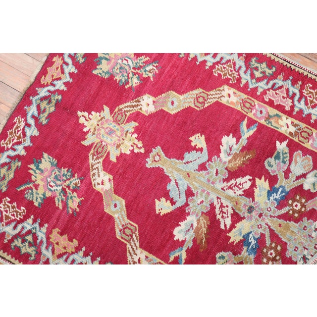 Stunning Floral Antique Turkish Ghiordes Rug For Sale - Image 12 of 18