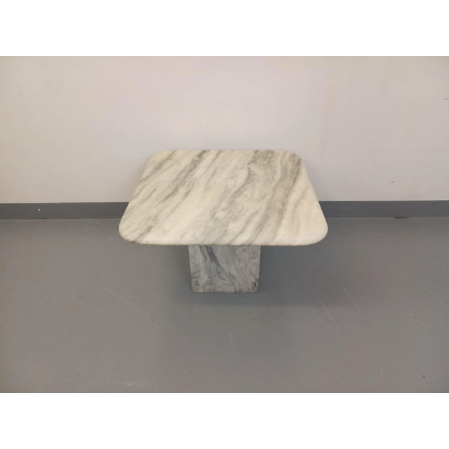 Vintage White Marble Coffee Table, 1970s For Sale - Image 10 of 13