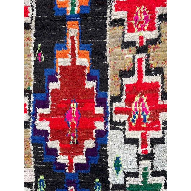 Moroccan Authentic Moroccan Berber Boucherouite Cotton Rug For Sale - Image 3 of 10