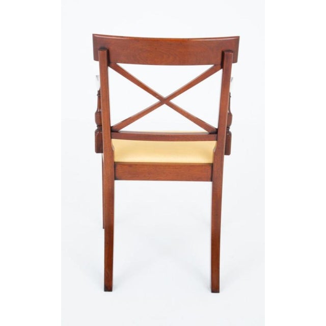Sheraton Revival Dining Chairs in Mahogany, 1920s For Sale - Image 6 of 8