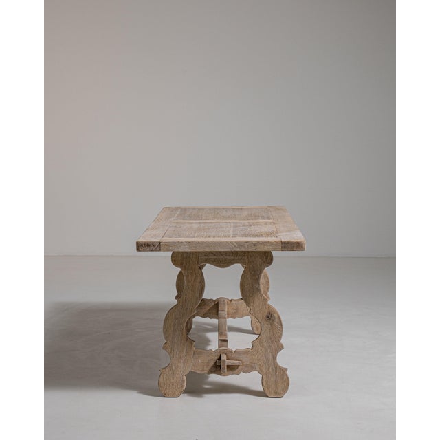 Tan French Oak Coffee Table, Antique, France, Circa 1970 For Sale - Image 8 of 8