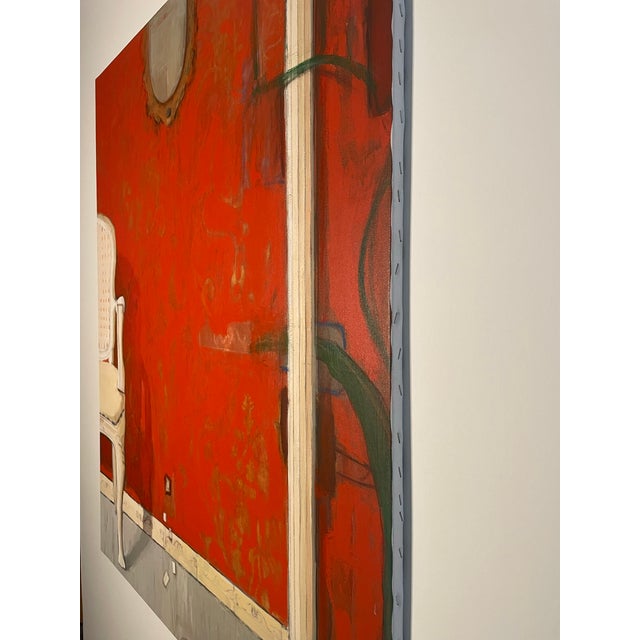 Pared Roja, Oil on Canvas, Marco Antonio Cisneros (Signed) For Sale In Los Angeles - Image 6 of 6
