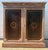 Vintage Classical Style Two Door Leather and Walnut Cabinet For Sale - Image 11 of 11