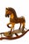 Antique Hand-Carved Wooden Rocking Horse with Original Paint, 1890s, in Very Good conditions. Designed 1890 to 1919