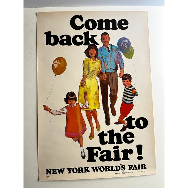1965 New York World's Fair Original Poster For Sale In New York - Image 6 of 6