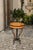 Austrian Biedermeier 1820s Guéridon Side Table with Burl Veneer and Iron Frame For Sale - Image 4 of 10