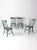 Farmhouse Vintage Painted Pine Dining Chairs Set 4 For Sale - Image 3 of 13