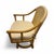 Rattan Set - 3 Vintage Sturdy Rattan Low Back Swivel Chairs and Matching Table For Sale - Image 4 of 12