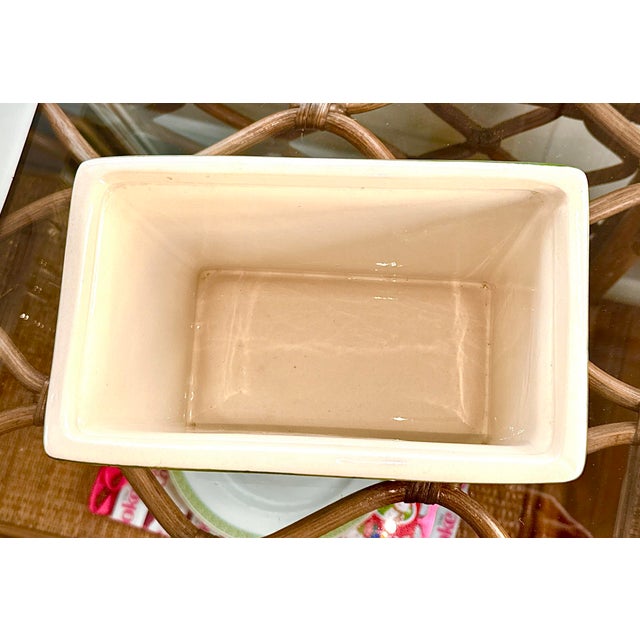 Hand Painted Planter With Lemons For Sale - Image 9 of 11