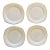 Lenox Eternal White Dimension II Collection Desert Plates- Set of 4 For Sale
