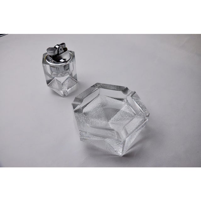 Lighter and Ashtray in Murano Glass attributed to Antonio Imperatore, Italy, 1970s, Set of 2 For Sale - Image 4 of 10