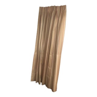 Striped Drapes in Yellow/Golden Color With Red and Blue Stripes - a Pair For Sale