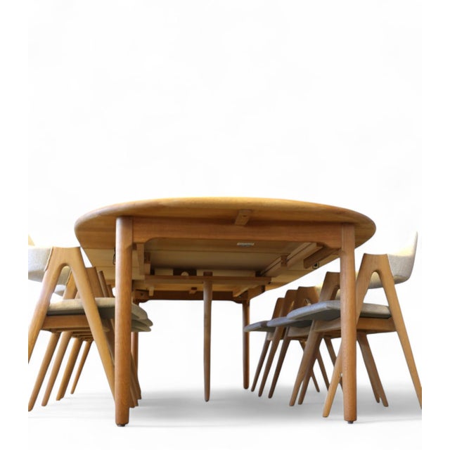 Large Extendable Dining Table by Kurt Østervig for KP Møbler, Denmark, 1960s For Sale - Image 11 of 18