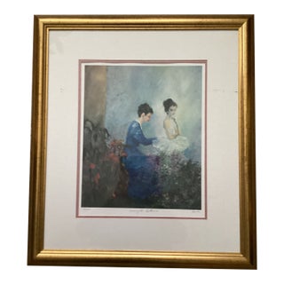 Mid 20th Century Original Limited Edition Lithograph “ Dressing the Ballerina “ by Joseph Dawley (1936-2008) For Sale