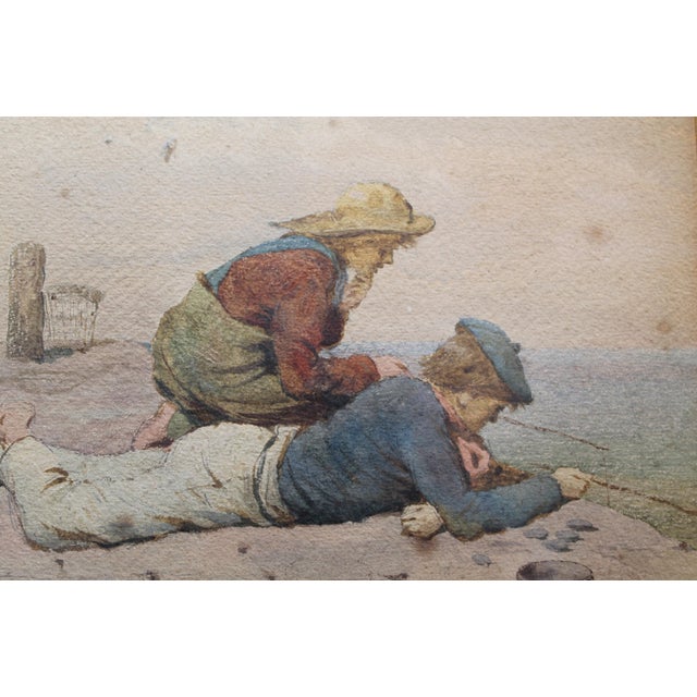 John H. E. Partington, Figurative Composition, 1872, Watercolor, Framed For Sale - Image 6 of 7