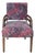 Mid Century Art Deco Style Bentwood Library Vanity Arm Reading Chair MCM Retro For Sale