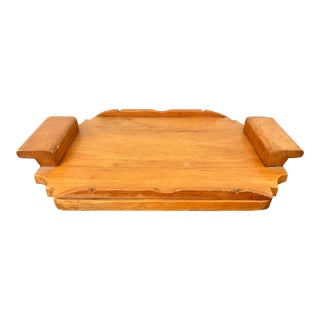 Early 20th Century Art Deco Wood Tray For Sale