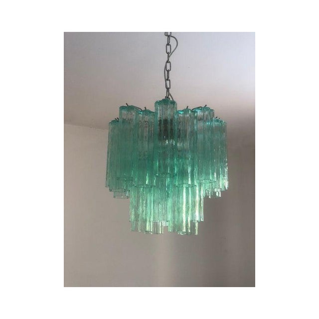 Forest Green Murano Glass Sputnik Chandeliers by Simoeng, Set of 2 For Sale - Image 8 of 14