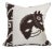 Hand Woven Wool Horse Pillow For Sale