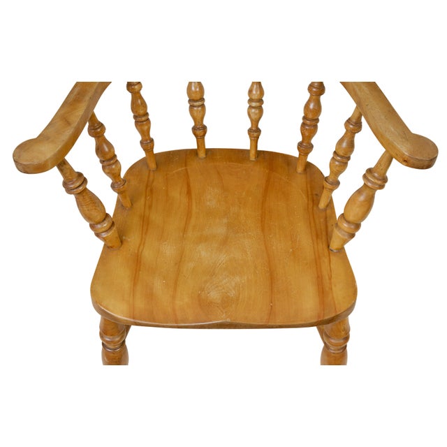 Late 19th Century Set of 19th Century Elm Elbow Chairs, 1890s For Sale - Image 5 of 9